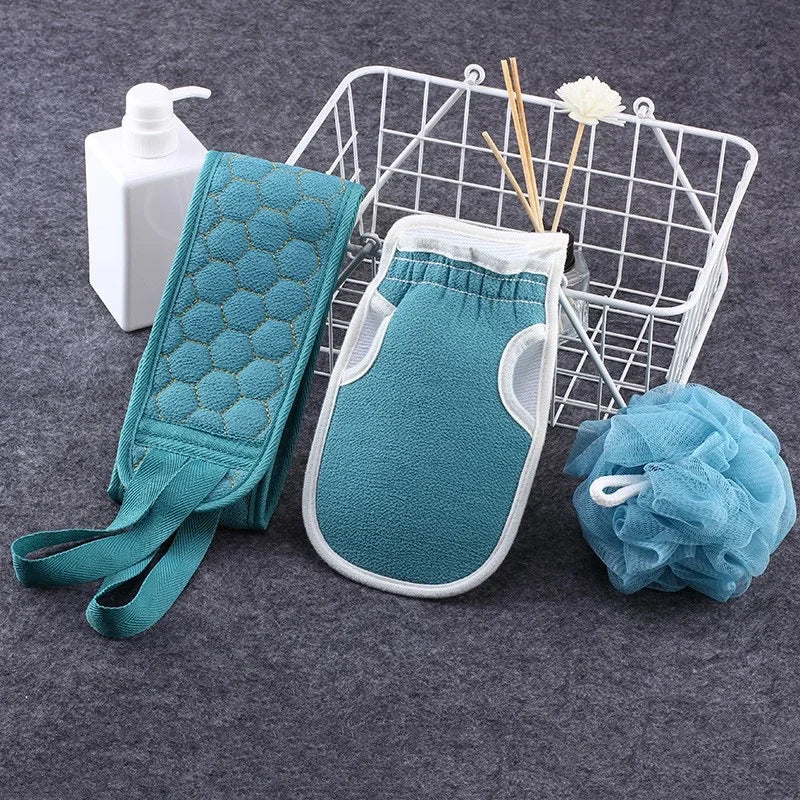 Premium Back Scrubber Body Towel – Deep Cleaning Bath Cloth with Reaching Straps for Neck & Shoulders
