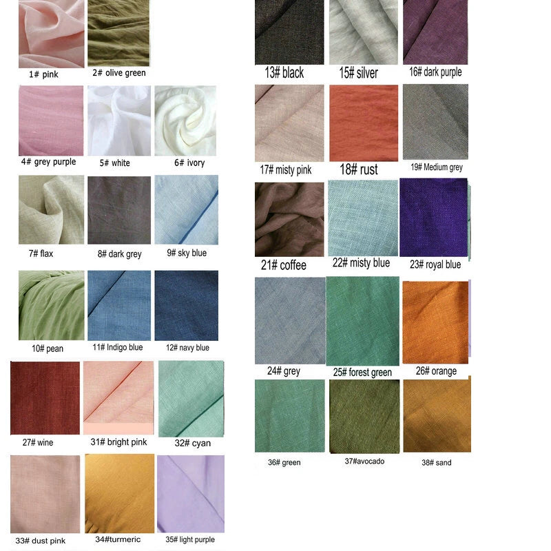 100% French Linen Duvet Cover – Natural Soft Quilt Cover, Queen & King, Breathable Bedding