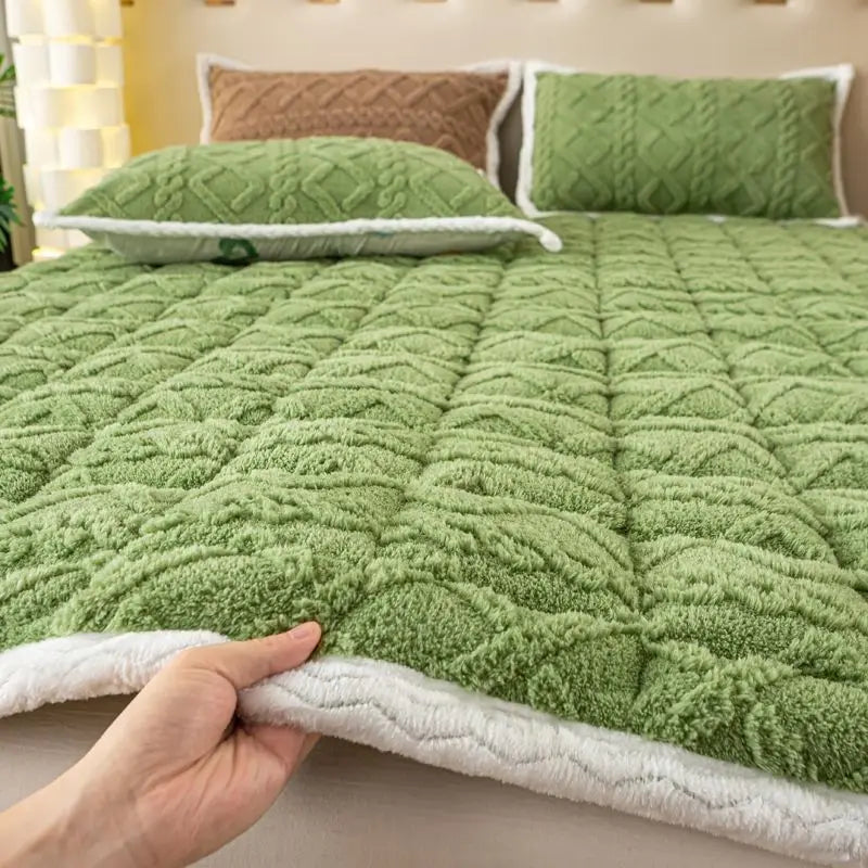 Thickened Warm Mattress Fitted Sheet – Non-Slip Elastic Band Mattress Cover, Multiple Sizes