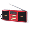 Portable Rechargeable FM Radio — Compact Digital Tuner with Built-In Speaker