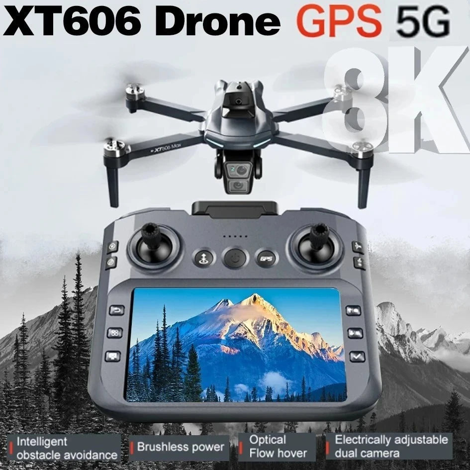 XT606 GPS Drone with Camera & Screen Remote