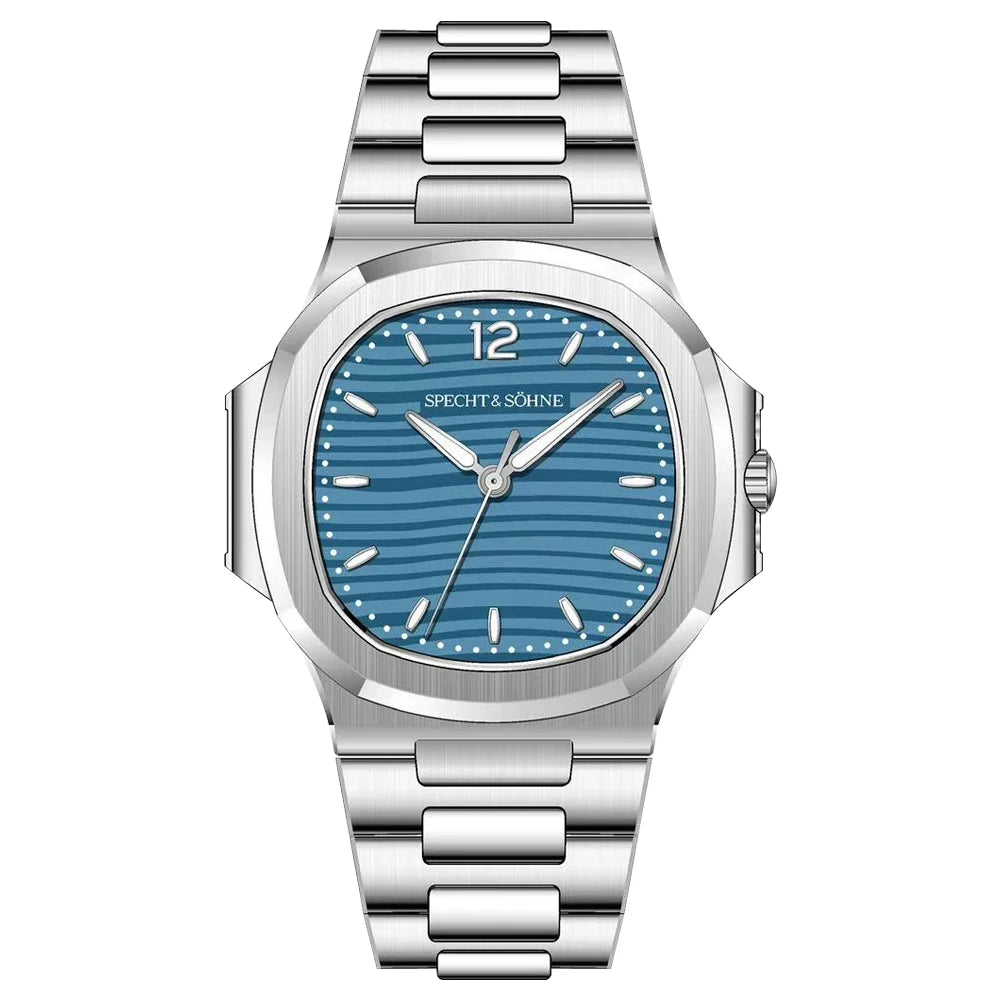 Specht & Söhne Men's 40MM Slim Quartz Watch | Sapphire Crystal 50M Waterproof Classic 5711