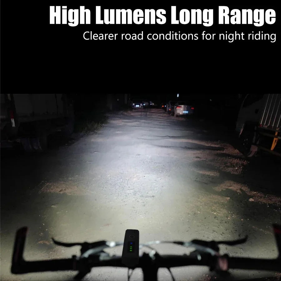 1000 Lumen USB Rechargeable Bicycle Front Light – Bright MTB Bike LED Headlight & Rear Lamp