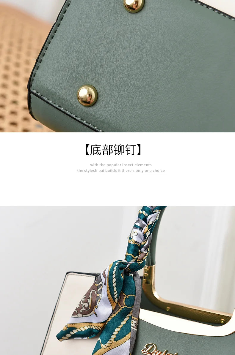 Luxury Embroidered Floral Soft PU Leather Crossbody Shoulder Bag – Casual Designer Handbag for Women