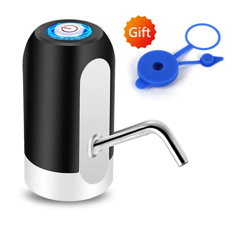 19-Liter Water Bottle Pump — USB Charging Automatic Electric Dispenser with Universal Cap