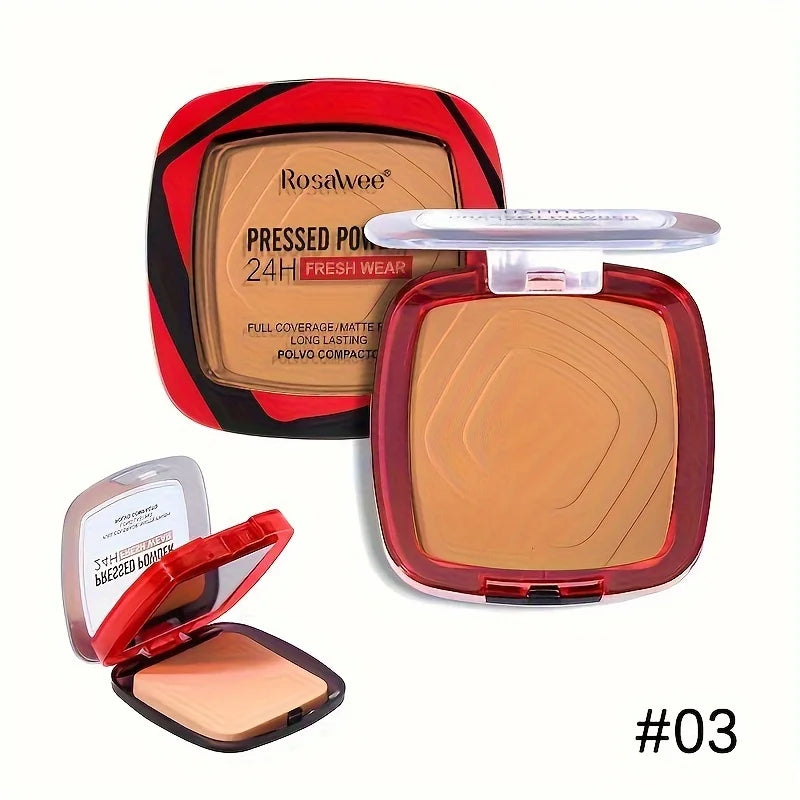 Matte Full Coverage Pressed Powder Foundation — 24H Oil Control