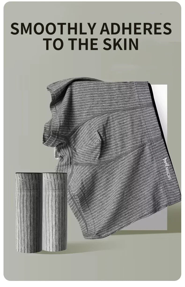 Men's Cotton Stretch Striped Boxer Briefs, 4-Pack