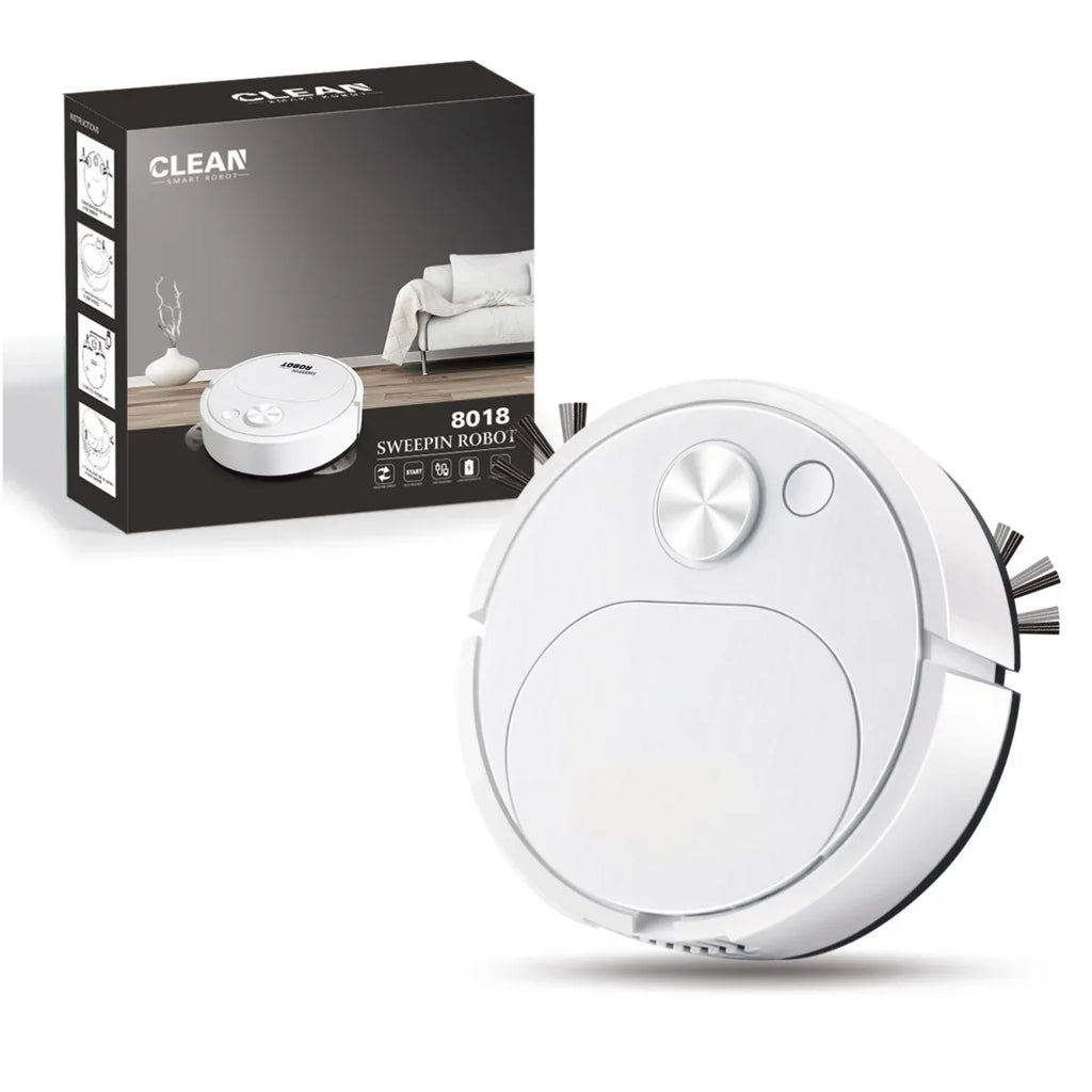 Mini Robot Vacuum Cleaner — 3-in-1 Sweep, Mop & Vacuum, 1500Pa, USB Charging, 20-Min Runtime