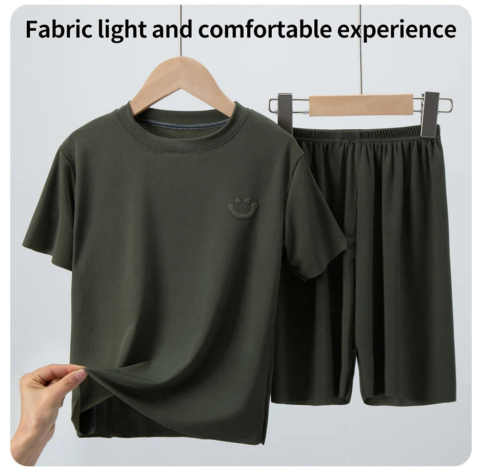 Baby Cotton Sleeveless Pajamas Set | Toddler Summer Cartoon Nightwear Kids Homewear