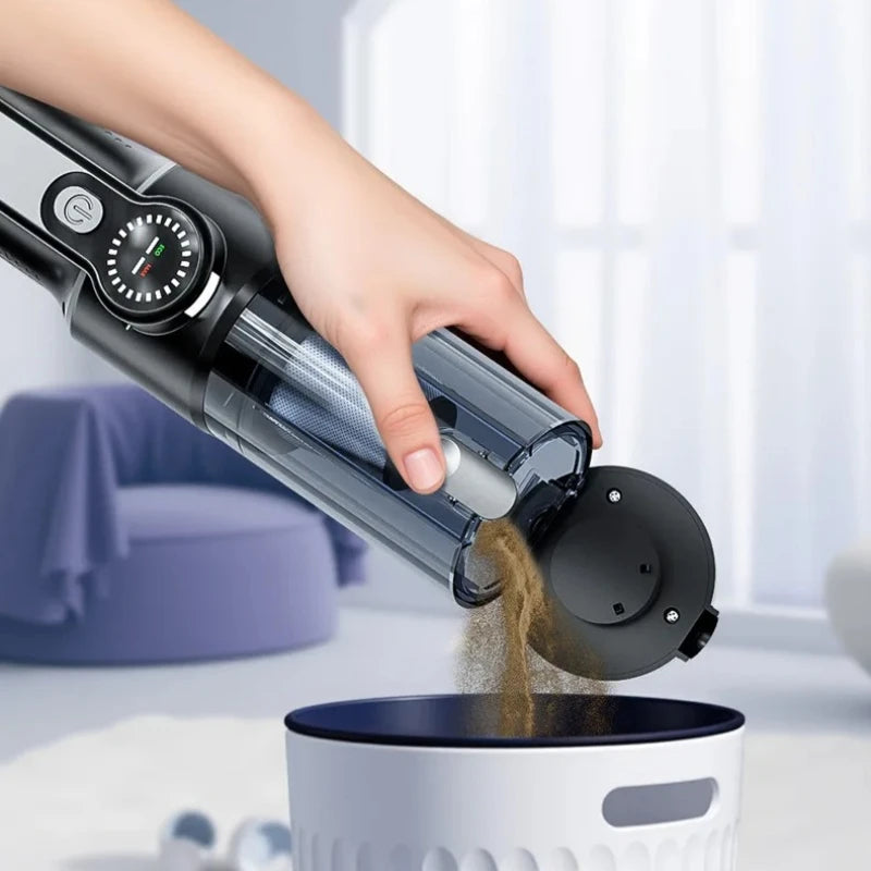 Wireless Car Vacuum Cleaner – One-Button Dust Dump, High Power Large Suction Mini Handheld