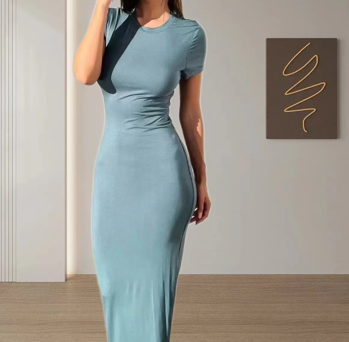 Sleeveless Mermaid Floor-Length Prom Dress — Slim Elegant Party Evening Dress