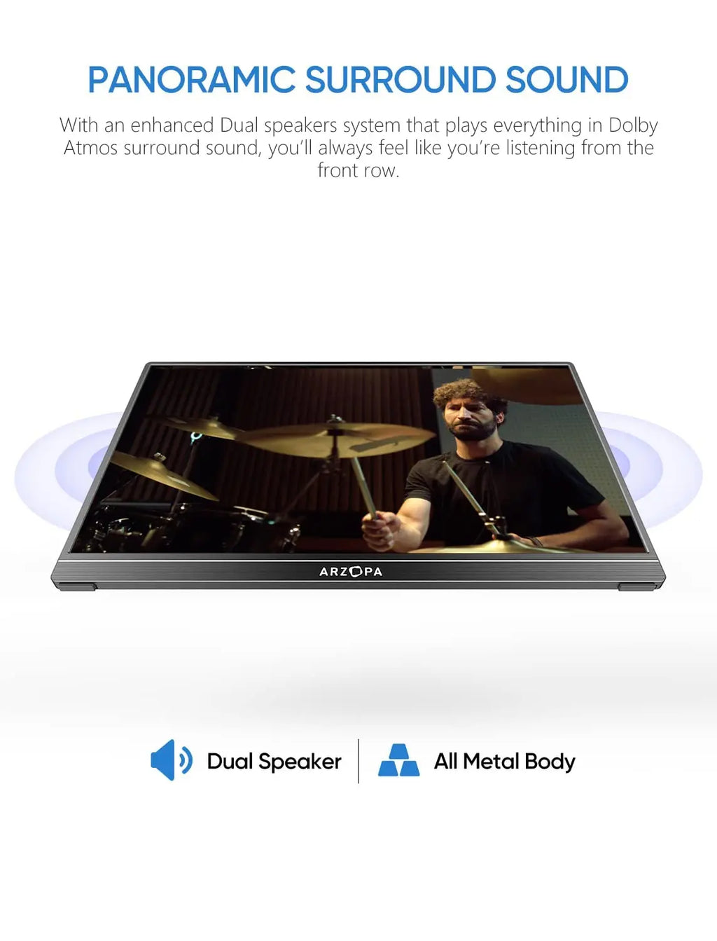 15.6-Inch Portable Monitor – Full HD IPS & Aluminum Housing