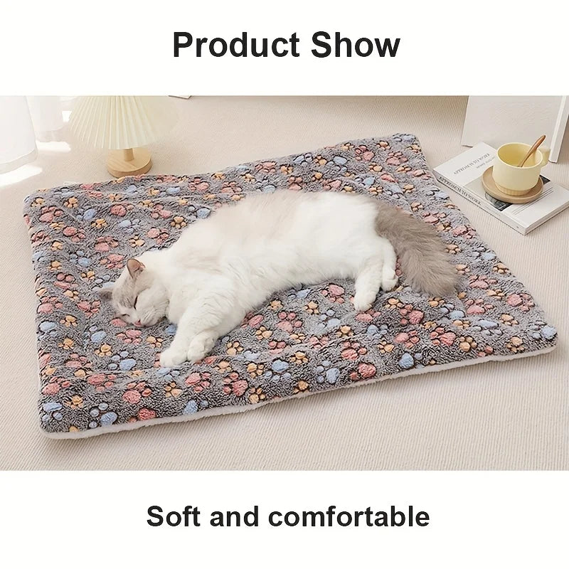 KEMORELA Thick Soft Pet Mat – All-Season Dog & Cat Bed Mat for Small to Medium Pets