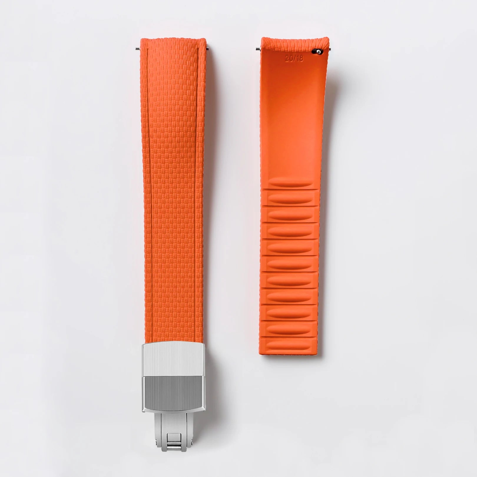 CTS Curved FKM Rubber Quick Release Watch Strap | 18-24mm Universal Diving Bracelet Band