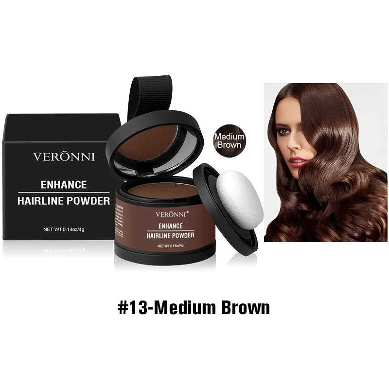 Waterproof Hairline Shadow Powder — Instant Root Cover & Scalp Filler (4g)