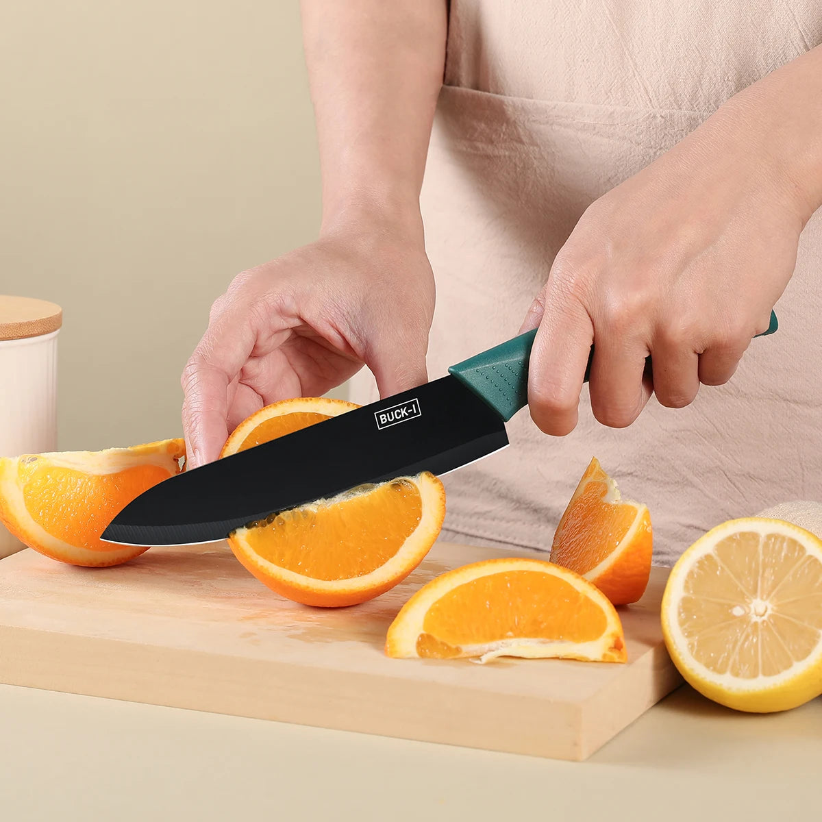 Kitchen Knife Set with Covers – Utility, Chef & Fruit Knife for Cutting Meat, Vegetables & More