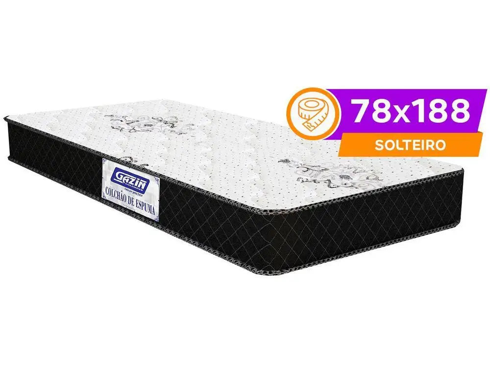 Single Foam Mattress – D33 Density, 15cm Thick, 78x188cm, Firm Support for Home & Dorm