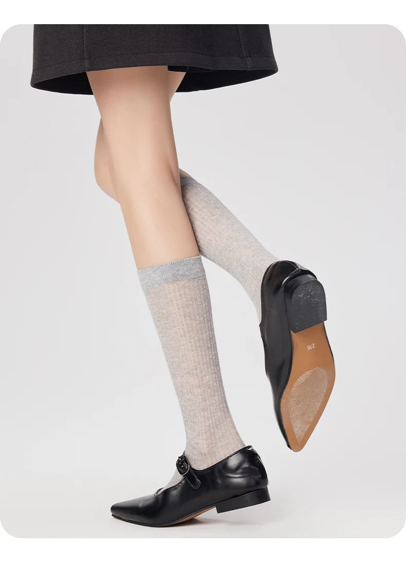 Women's Mesh Calf Socks – Lightweight Ballet Style
