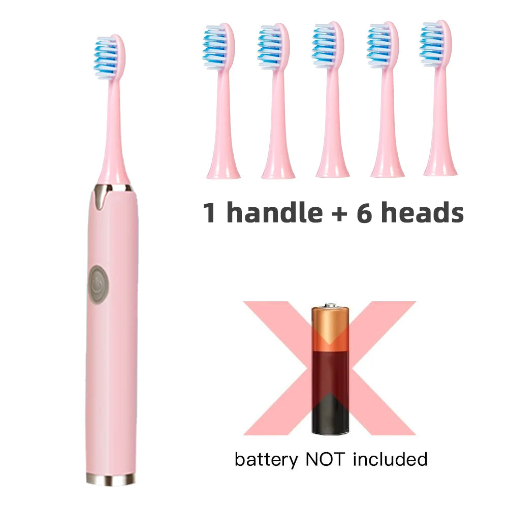 Tongwode Sonic Electric Toothbrush – IPX7 Waterproof, Soft Bristle, 3 Modes, Replaceable Heads