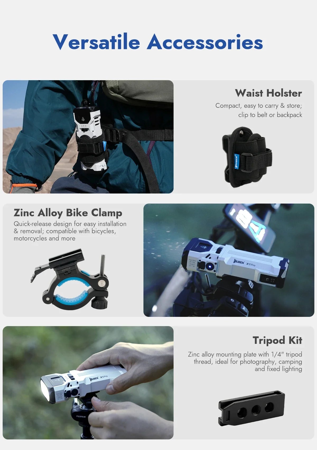 WUBEN X1 Pro Rechargeable EDC Flashlight — High-Output Compact Everyday Carry