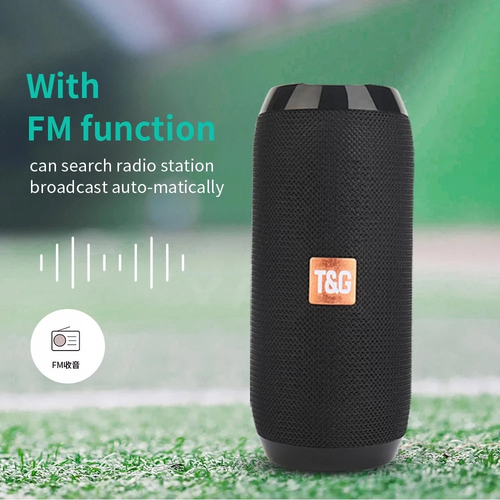 Wireless Portable Bluetooth Speaker — 360° Sound, Waterproof & Long Battery Life
