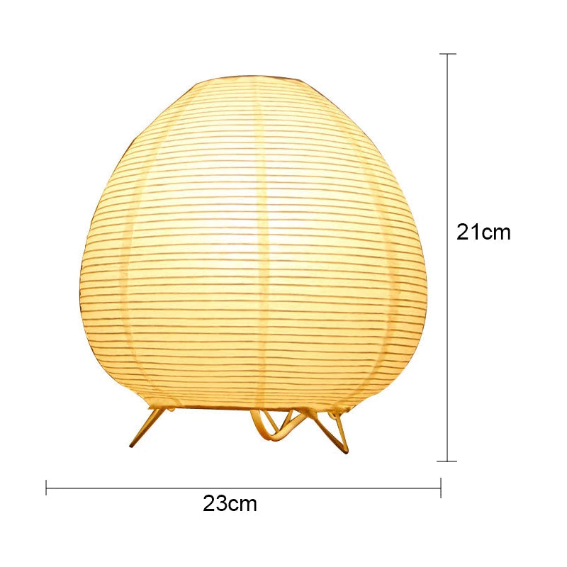 Rice Paper Table Lamp – White Lantern Design