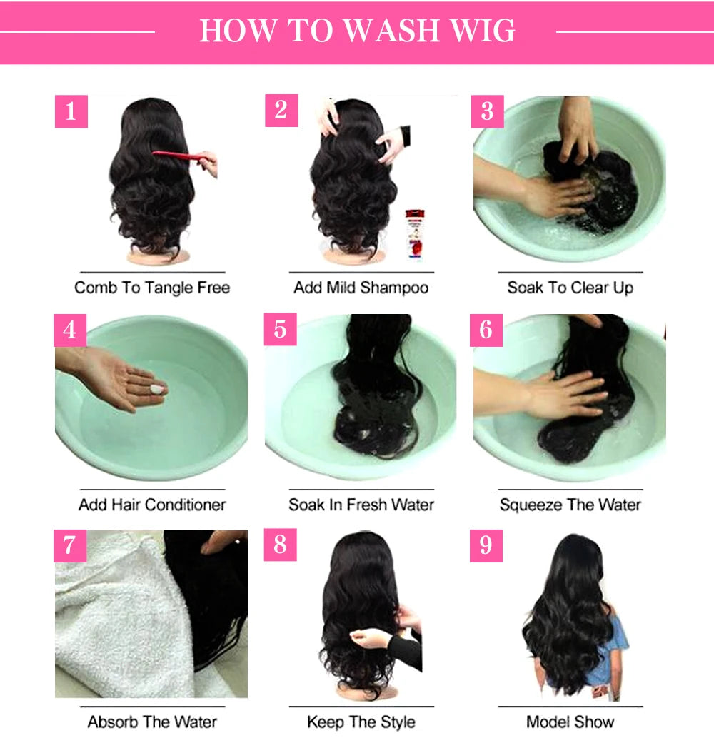 200 Density Body Wave Lace Front Wig | 13x4 13x6 360 Lace 5x5 HD Transparent Pre-Plucked Brazilian Human Hair