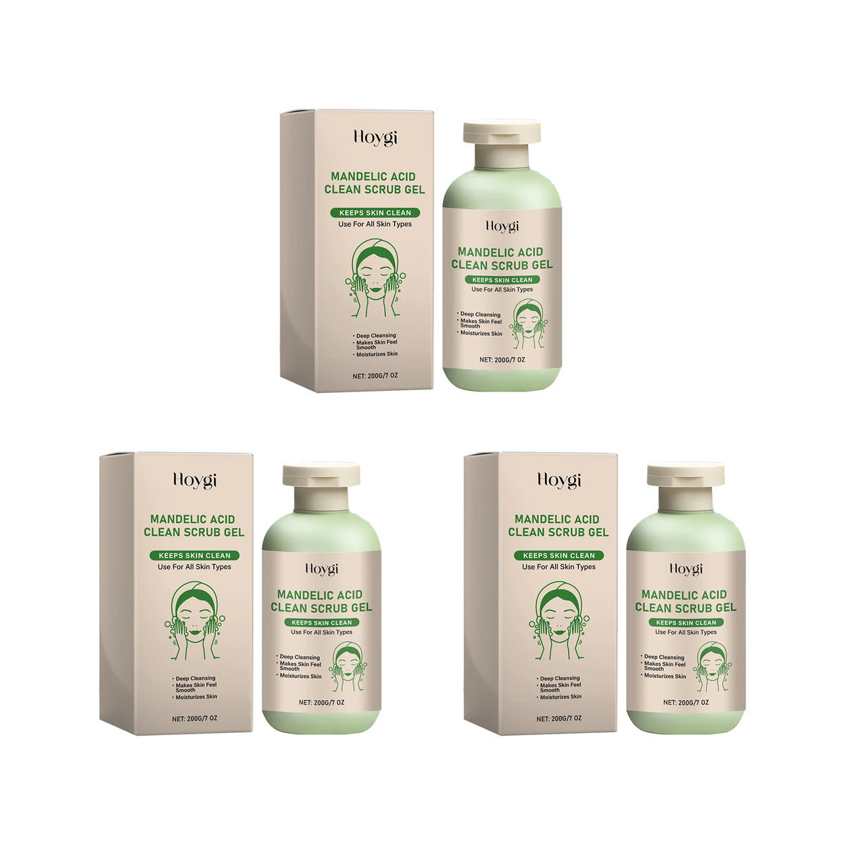 Mandelic Acid Body Exfoliating Gel – Gentle Scrub for Smooth, Hydrated Skin