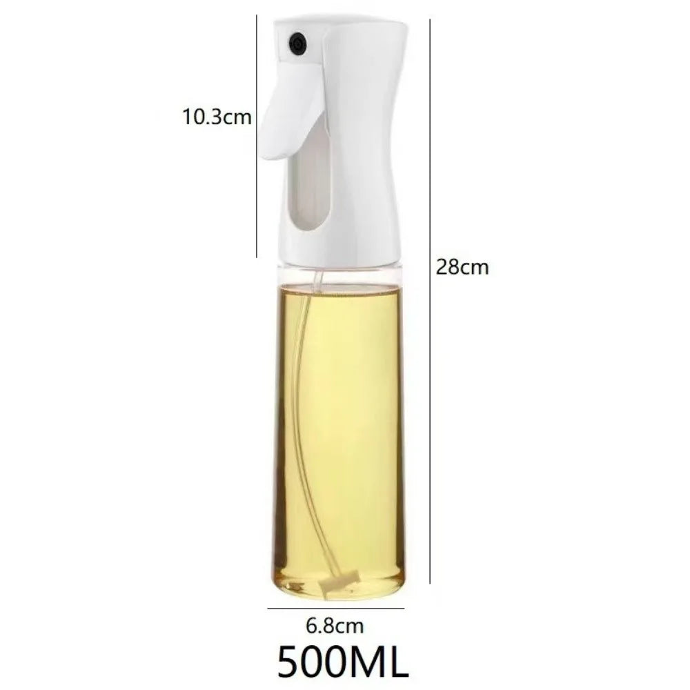 Spray Less. Cook Better. — Reusable Oil Mist Spray Bottle | Food Grade, Olive Oil & Vinegar Dispenser, 200/300/500ml, Black & White