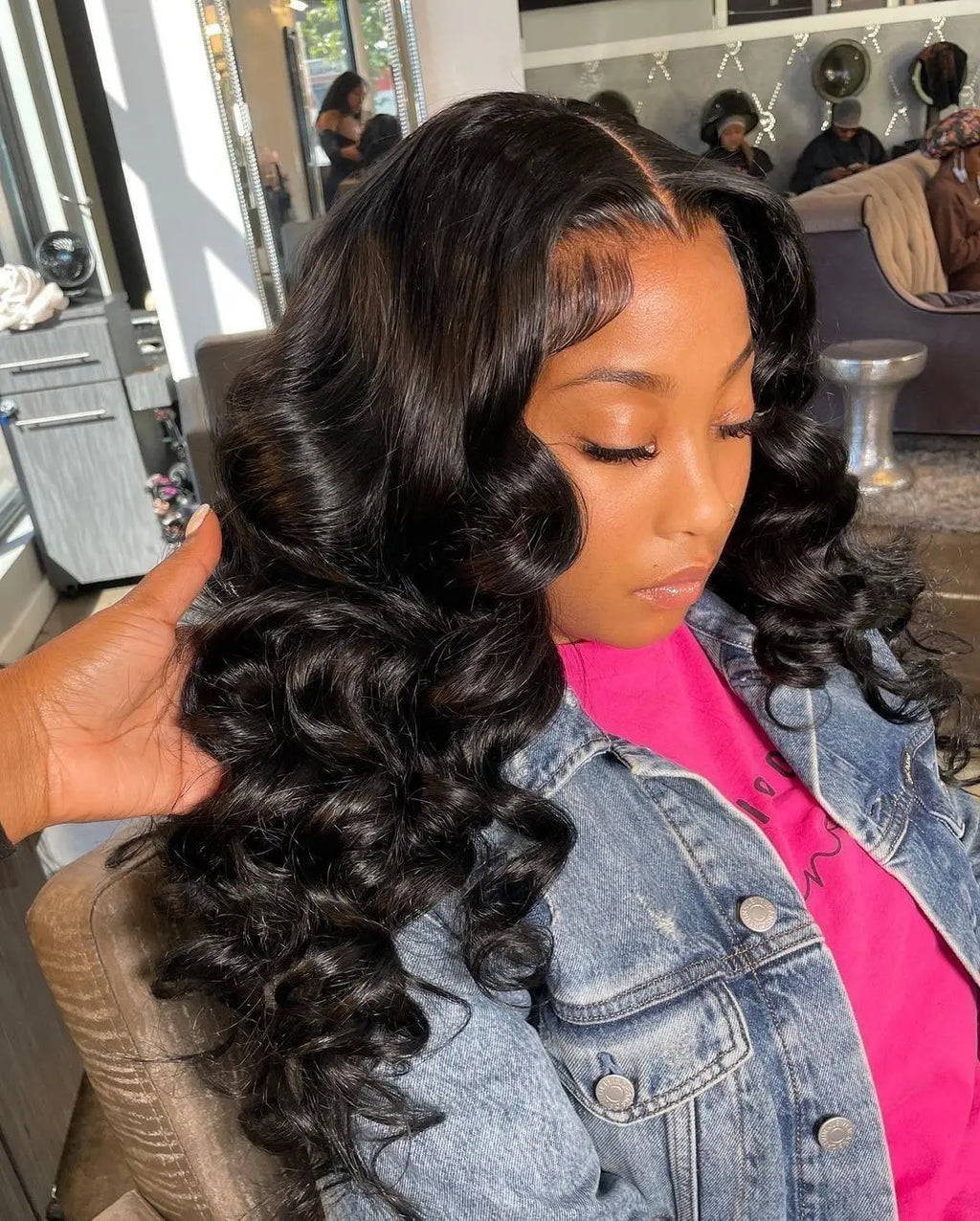 40 Inch Loose Deep Wave Lace Front Human Hair Wig Brazilian Nature Wave Curly Wigs Human Hair 13x6 HD Lace Frontal Wig For Women