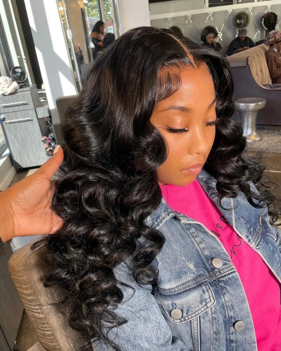 40 Inch Loose Deep Wave Lace Front Human Hair Wig Brazilian Nature Wave Curly Wigs Human Hair 13x6 HD Lace Frontal Wig For Women