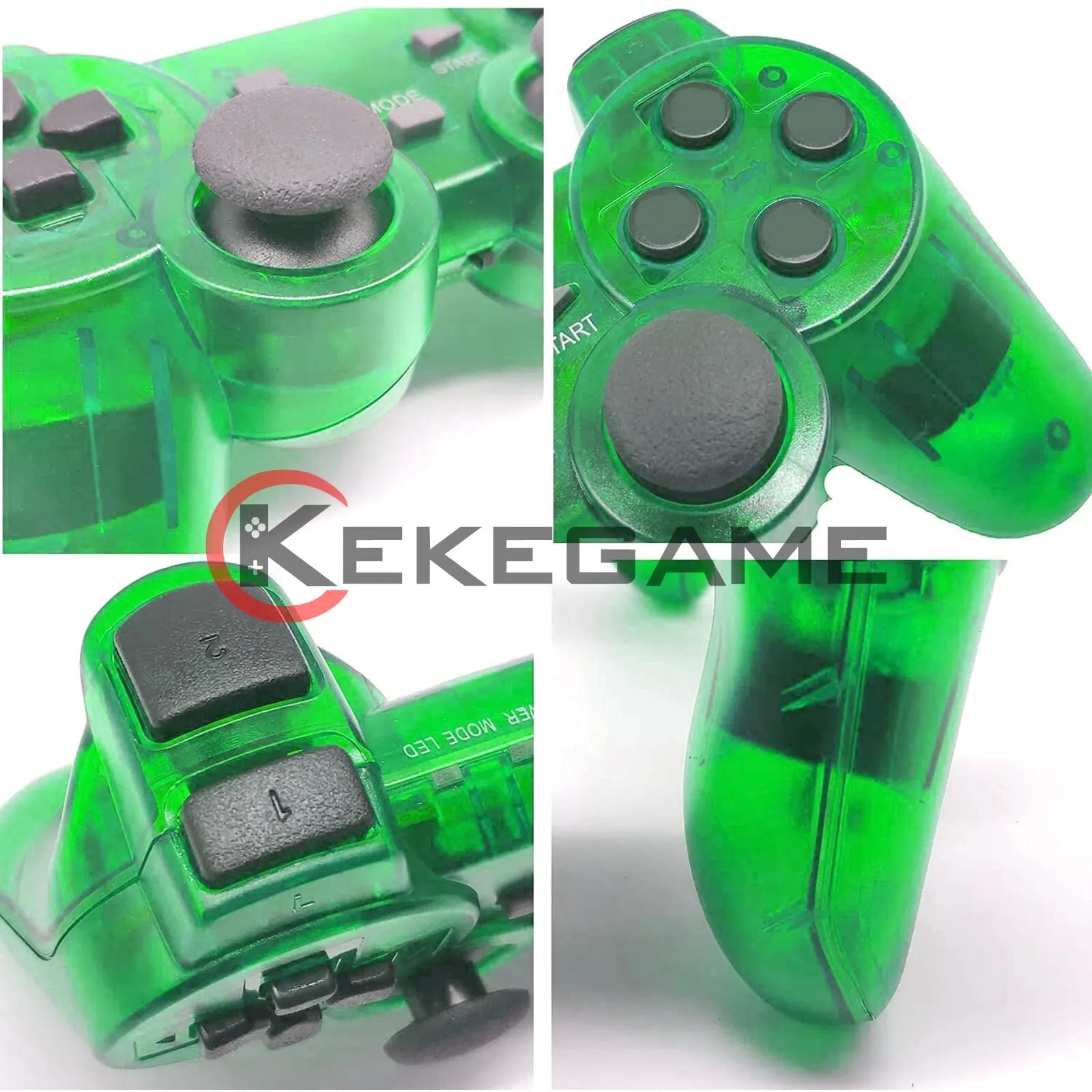2.4G Wireless PS2 Gamepad – Dual Vibration Joystick Controller for PC & USB