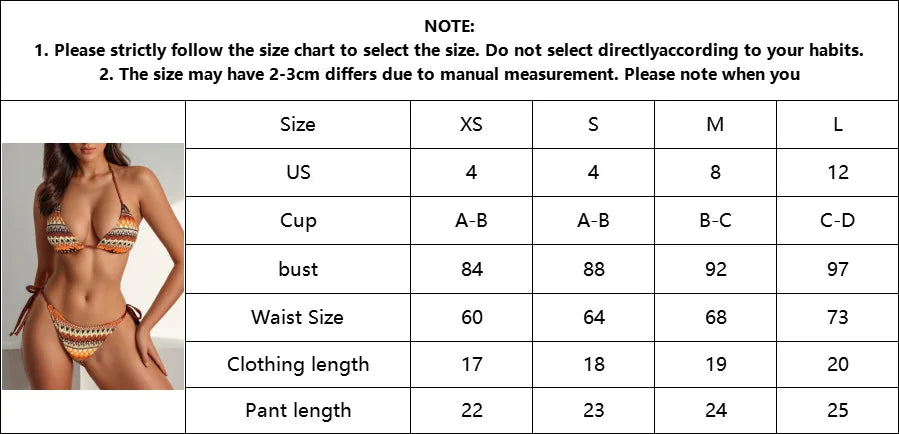 2026 Women's Knitted Striped Bikini Set | Triangle Bra, Suspender Halter, Backless, High Waist, 2-Piece Swimwear S-L