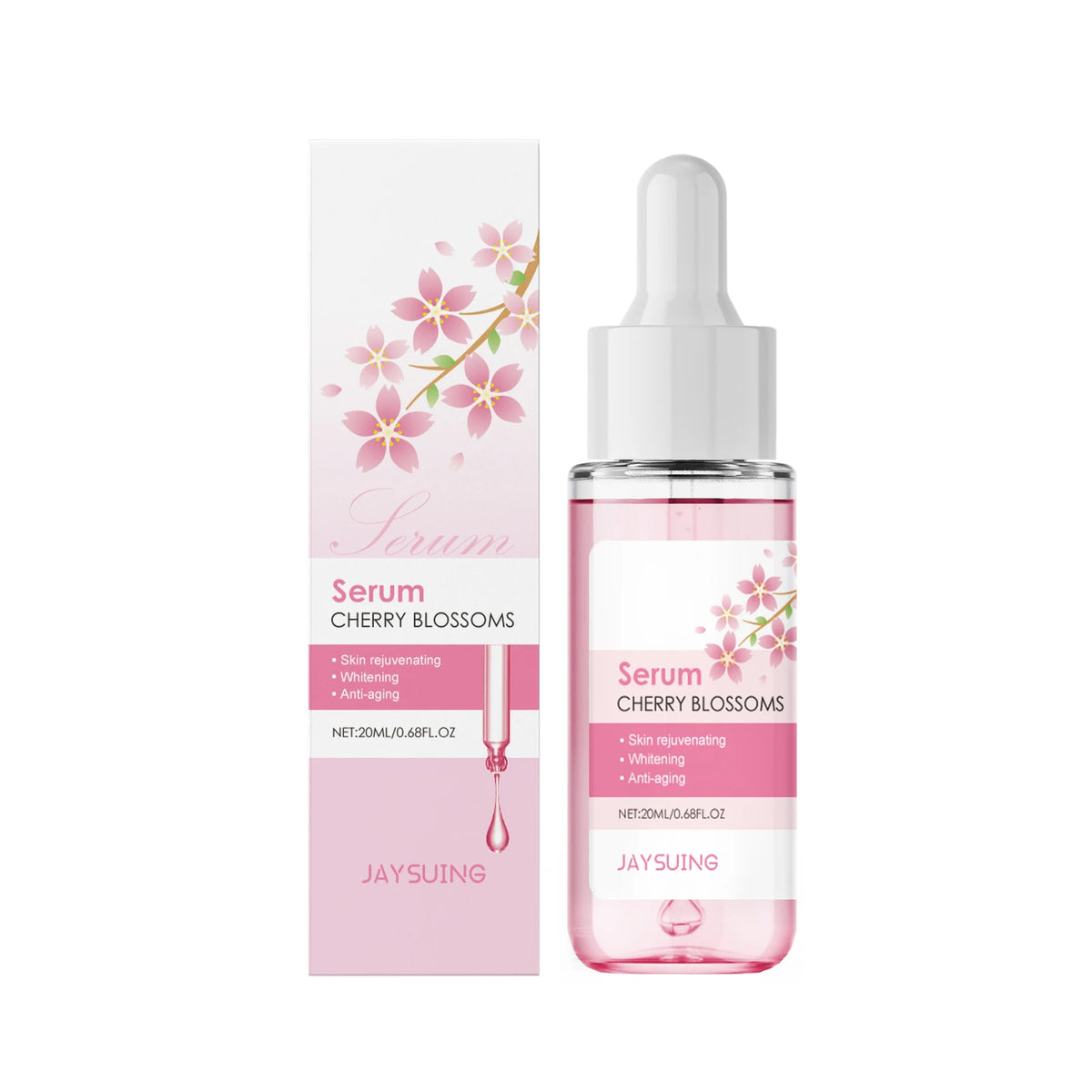 Sakura Skincare Set – Cherry Blossom Face Cream, Serum, Toner, Cleanser & Eye Cream for Women