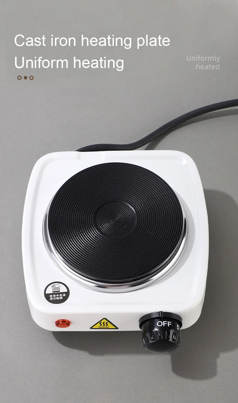 DMWD 110V Electric Hot Plate & Mini Stove – Coffee, Milk Tea & Mocha Heater, Small Furnace, US Plug