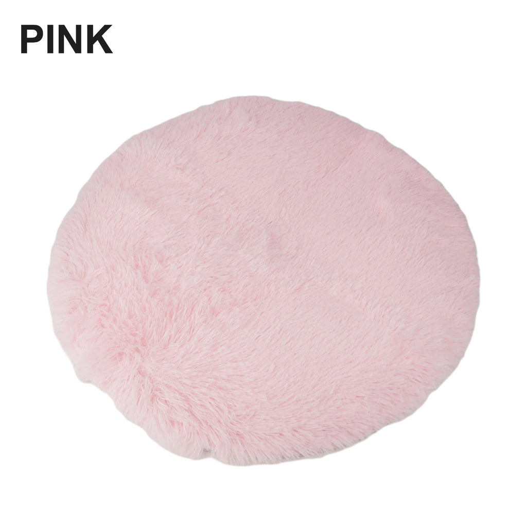 Super Soft Shaggy Area Rug – Anti-Slip 4cm Pile Round Rug for Living Room & Bedroom, 12 Colors & 3 Sizes