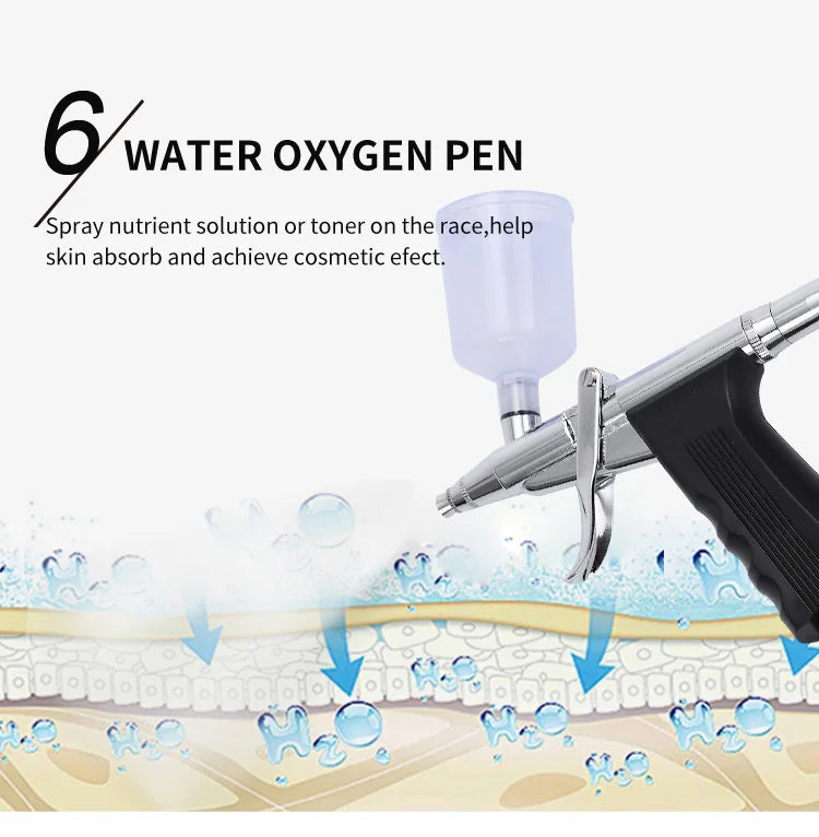 10-in-1 Hydra Aqua Facial Machine — Diamond Dermabrasion, Hydra Peeling & Skin Care System