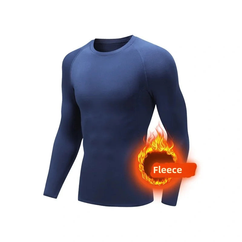Men's Thin Fleece Thermal Compression Underwear — Warm Base Layer