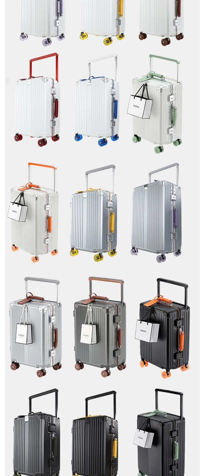 Sushimu PC Luggage – Expandable Spinner Suitcase with TSA Lock