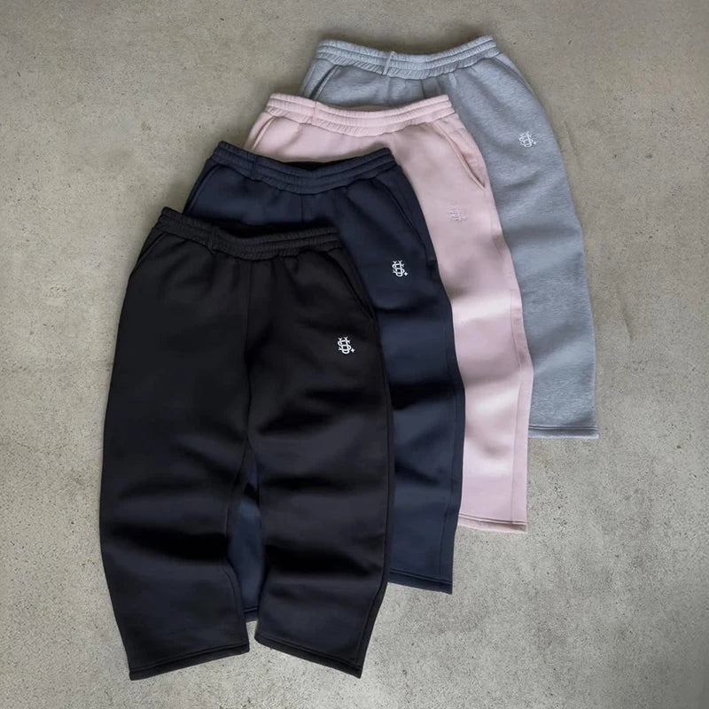 Men's Solid Color Oversized Hoodie & Sweatpants Set – Loose Pullover Street Fashion