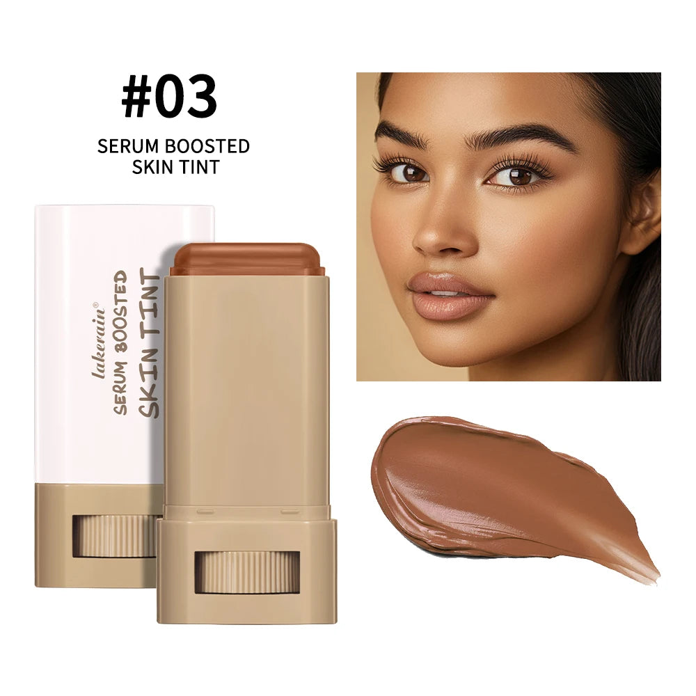 Skin Tint Foundation Stick — Waterproof Nourishing Tinted Serum Contour Balm