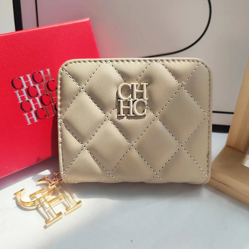 Luxury Short Solid Color Women's Wallet — High Quality PU Coin Purse