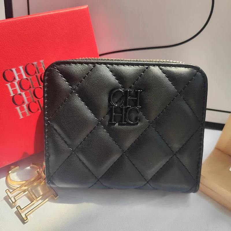 Luxury Short Solid Color Women's Wallet — High Quality PU Coin Purse