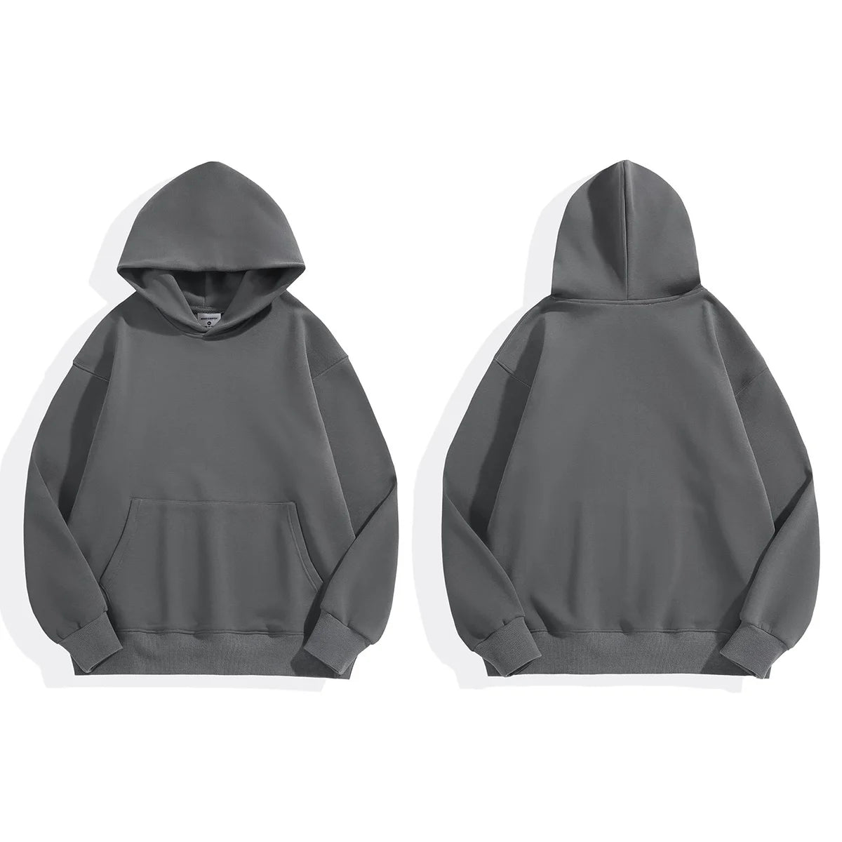Men's Heavy Weight Polar Fleece Pullover Hoodie — 480gsm Thick Cotton Sweatshirt
