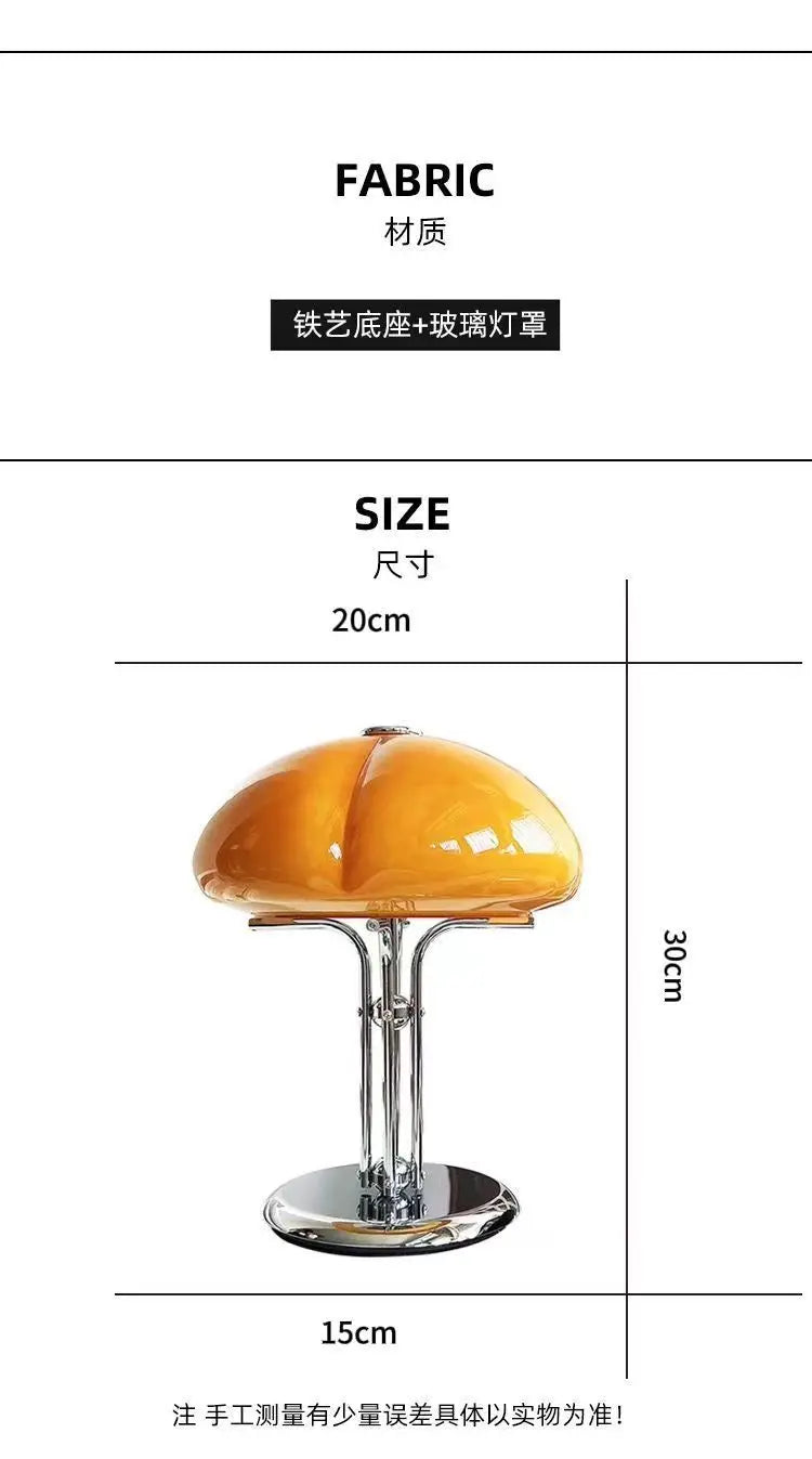 Mushroom Table Lamp – Warm White Button Control