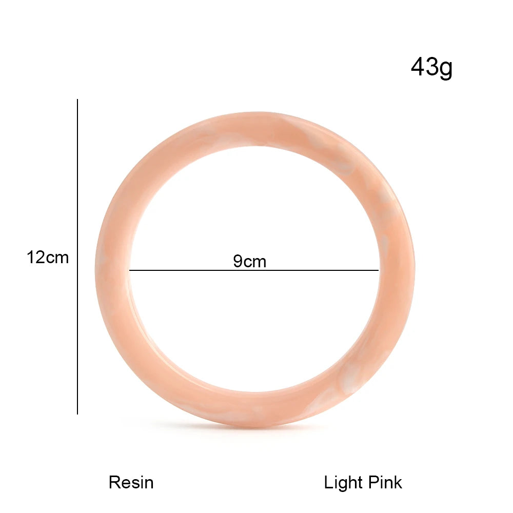 Circle Resin Bag Handles O-Ring DIY Accessories — 2PCS Removable Plastic Wallet Rings
