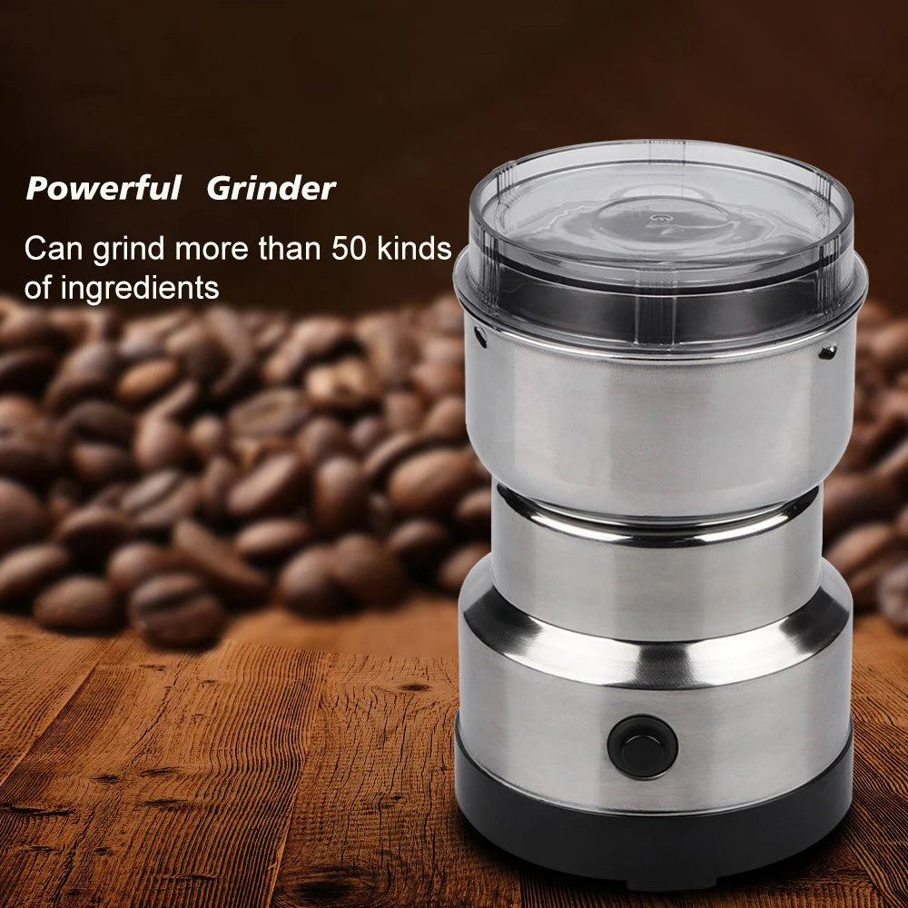 4-Blade Electric Coffee & Grain Grinder — Multifunctional Nut, Bean & Spice Blender