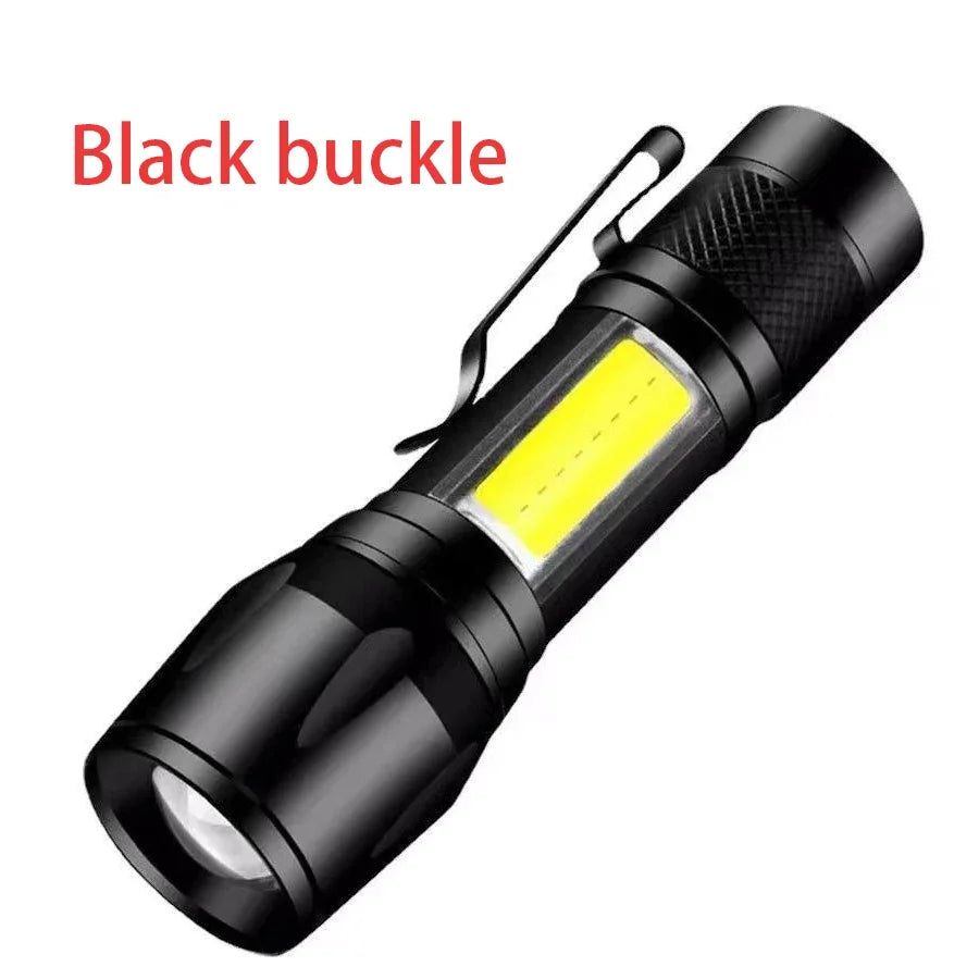Mini Torch LED Rechargeable Flashlight — High Power USB Charging Waterproof Camping Lantern
