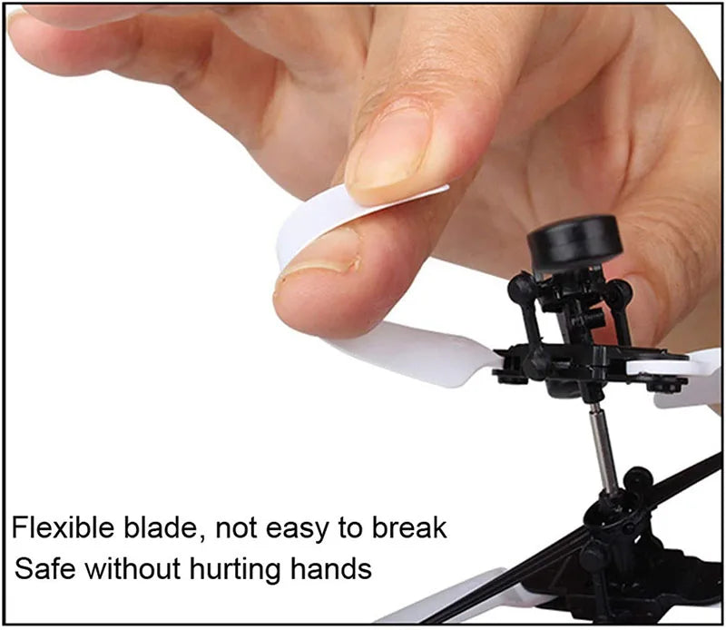 Rechargeable Mini RC Drone – Safe Fall-Resistant Helicopter Toy with Decorative Patterns