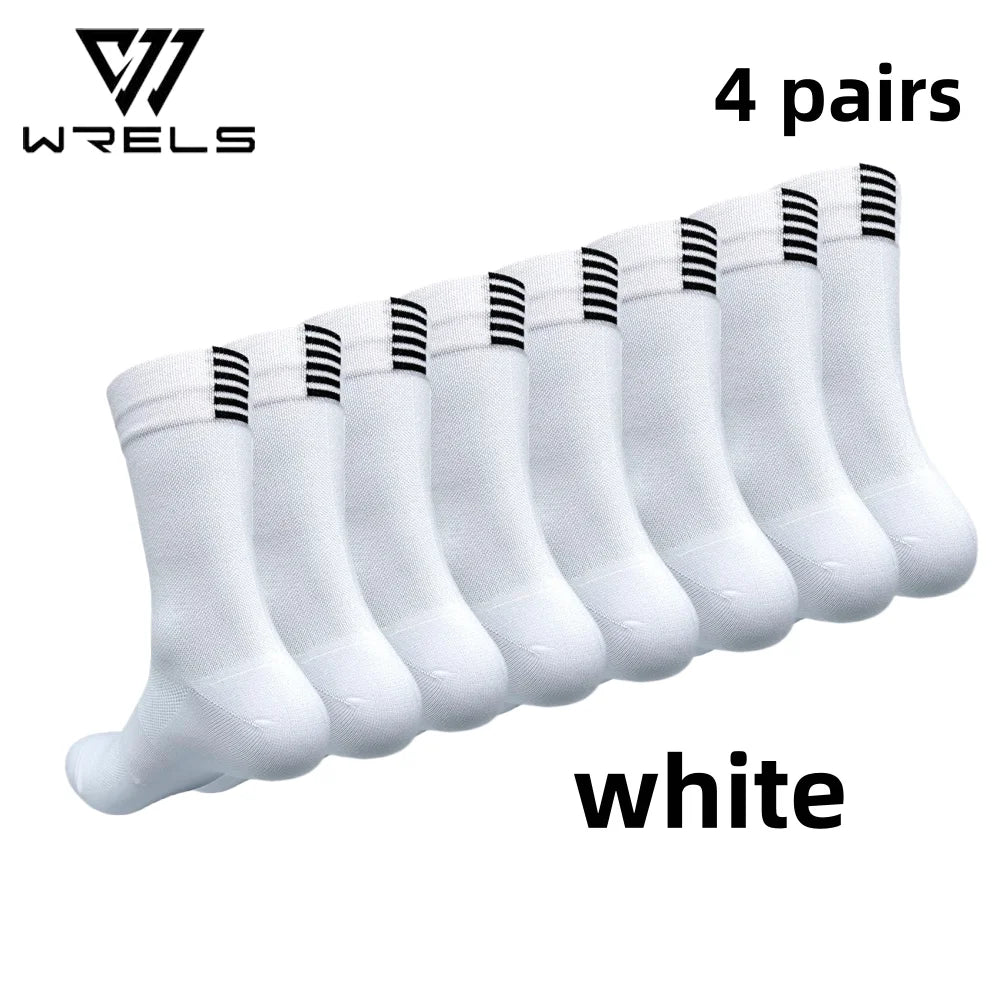 Cycling Socks for Men & Women, 4-Pair Pack